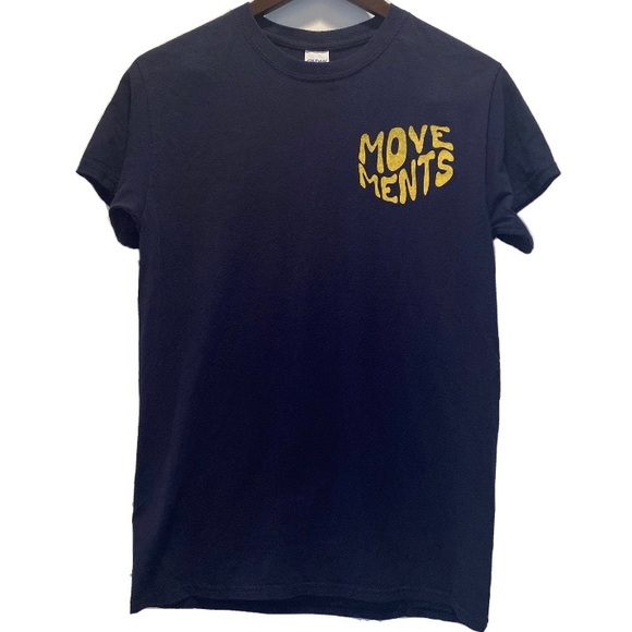 EUC Blue Movements Band Tee Size Small S - Picture 1 of 5